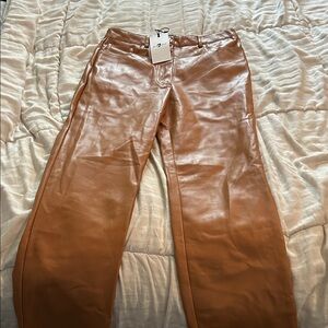 NWT 7 For All Mankind Tan Women Straight Leg Jeans